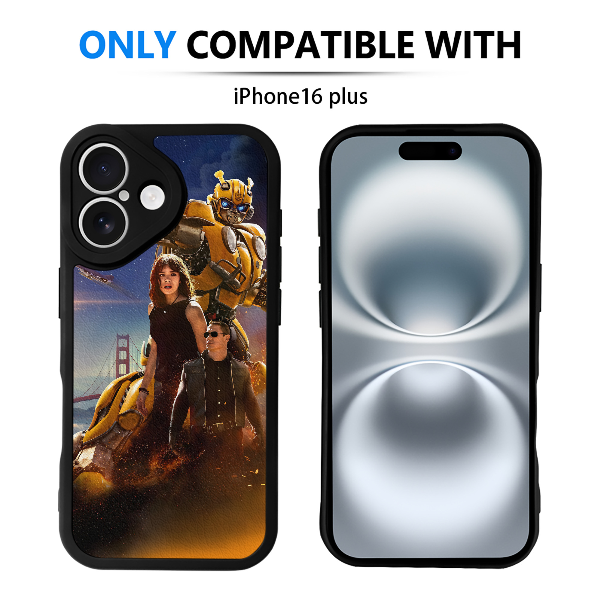 （画像用） Transformers トランスフォーマー 【iPhone 16シリーズ対応】シリコンスマホケース（レザー調） 材質：シリコン